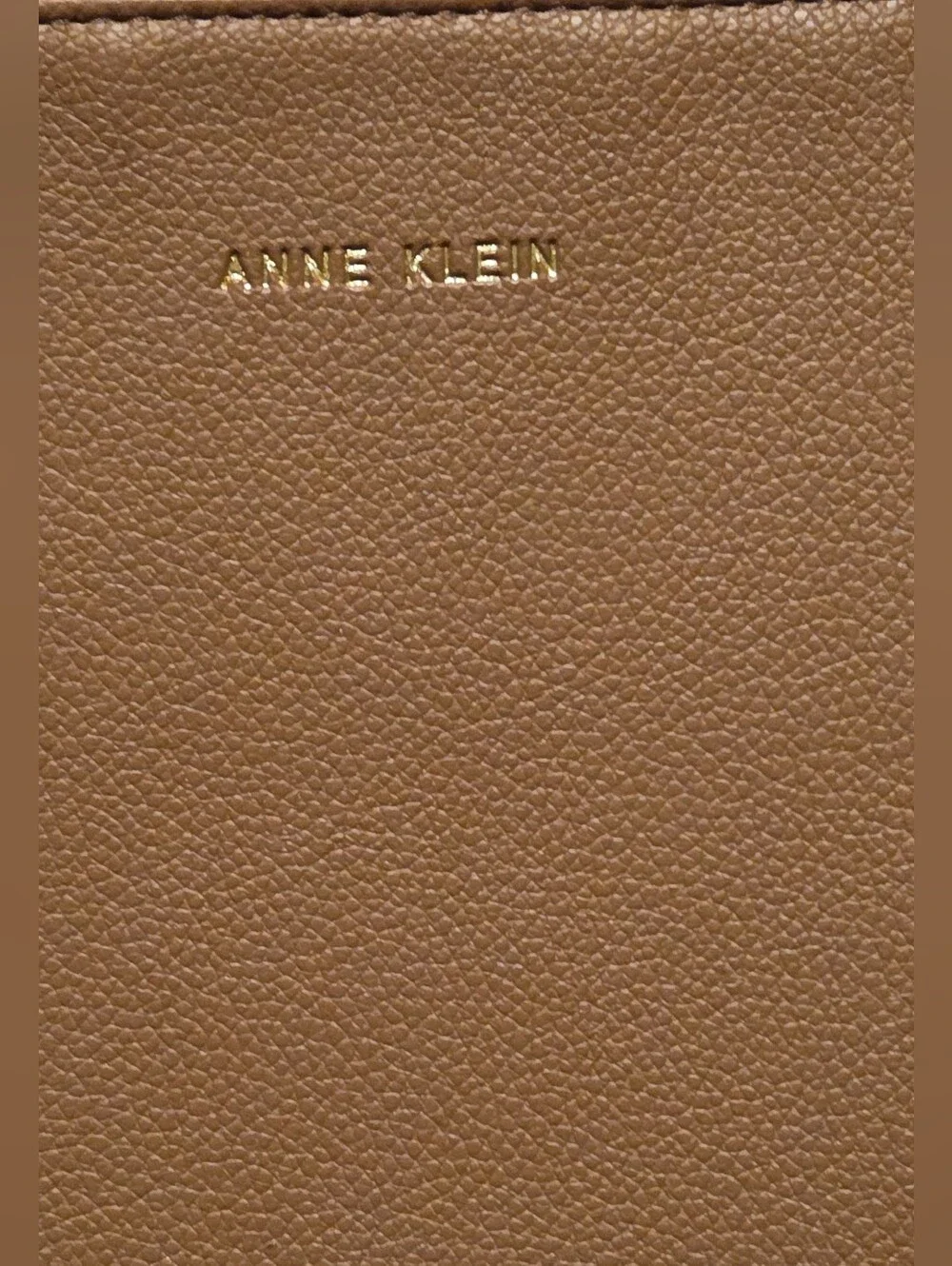 Anne Klein Brown Zippered 16x11 made in Cambodia Lap Top Bag as shown